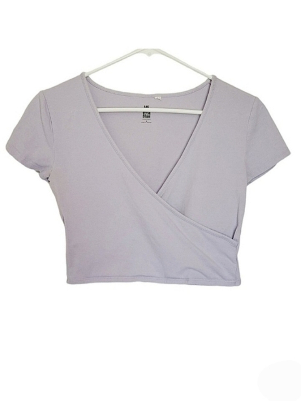 1251 * PacSun Me to We Cross Front Crop Top Light Purple Size M